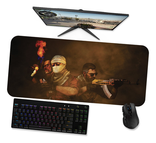 Mousepad Gamer Grande 90x40 Cm - Terroristas