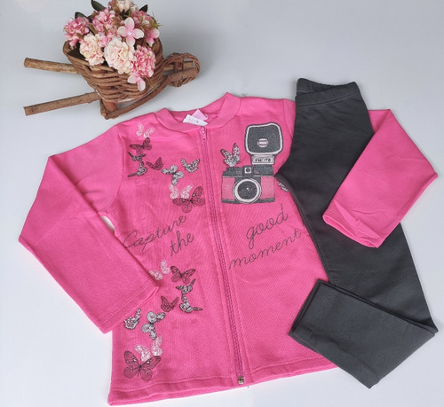 Conjunto Feminino Inverno Moletom Infantil