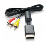 Cable Audio Y Video Para Play Ps1 Ps2 Ps3 A Tv 3 Rca 1,8m