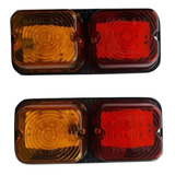 Faros Juegos X 2 Amarillo Y Rojo/posición+stop+giro A Led