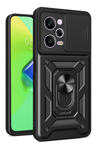 Funda Ríg C/anillo Y Tapa Para Poco X5 Pro / Note 12 Pro 5g