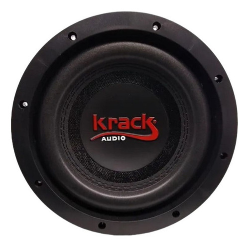 Woofer 8  300 Watts Krack Audio Doble Bobina Kw-8004 Bajos Color Negro