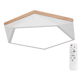 Foco Led Sobrepuesto Pentagono Blanco 36w Incluye Control