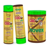 Kit Novex Óleo De Coco Shampoo + Condicionador + Creme 400g
