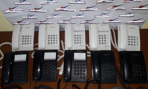 2 Teléfonos Alámbricos Panasonic Kx-ts500 Básico Con Envió 