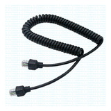 Cable Espiralado Micrófono 4 Contactos Fact.
