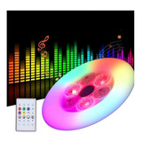 Foco Led Multicolor Bocina Bluetooth Lampara Rgb Con Control