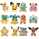 Peluche Pokémon Pikachu Snorlax Eevee Psyduck Typhlosion