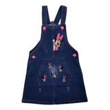 Jardinera En Jean Azul Oscuro Minnie Mouse