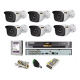 Kit Dvr 8 Canais Hikvision Full+ 06 Cameras Full+ Acessorios