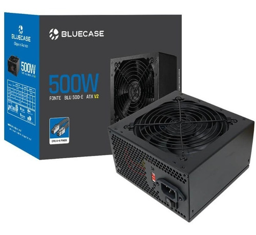 Frete Grátis Fonte Atx Bluecase 500w Bivolt Real Reais Gamer Silenciosa Cooler 12 Cm 120 Mm Silenciosa Barata