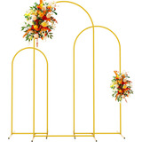 Soporte De Arco De Metal Dorado Para Arco De Boda, Juego De 