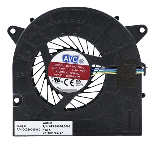 Ventilador Lenovo 510-22asr 520-22iku 300-22isu P/n# 00xd821