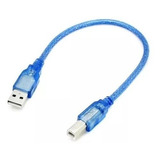 Cable Usb 2.0 Para Arduino-impresora 30cm Azul