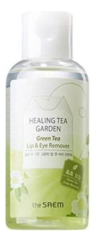 The Saem] Green Tea Lip & Eye Remover Cosmético Coreano Tipo De Piel Todo Tipo De Piel Incluso Sensible