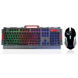 Teclado Gamer Exbom Bk-g3000 Metal Com Iluminação Led