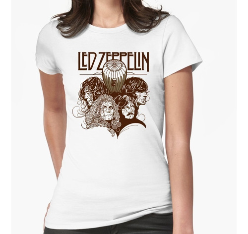 Led Zeppelin Playeras Nuevas Diseño Logotipo Retro Genial