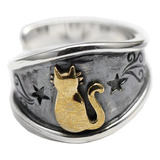 Anillo Con Apertura De Gato Con Forma De Estrella De Creativ