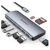 Acodot Hub Usb C 9 En 1 Con 4k @60hz Hdmi Multipuerto