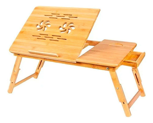 Mesa De Cama Enfriadora Para Laptop 2 Ventiladores Bamboo