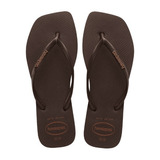 Chinelo Havaianas Quadrada Café