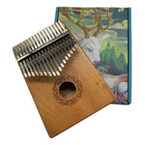 Kalimba Seven 17 Notas Skl-107 N C/ Bag Teclas Profissional