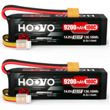 2 Baterias Lipo 14.8v 9200mah 100c 4s Xt90 Plug Hoovo