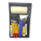 Kit Rodillo Para Pintar + Brochas + Espátulas A