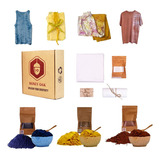 Kit De Tela Tie Dye Con 3 Colores | Polvo Natural De Shibori