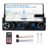 Auto Estéreo Reproductor Mp3 Radio Bluetooth Y Soporte Móvil