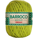 Barbante Barroco Maxcolor 6 Fios 200gr Linha Crochê Colorida Cor Pistache-5800