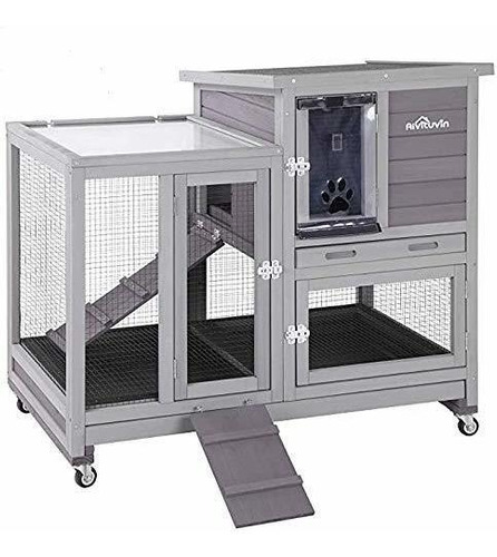 Upgrade Rabbit Hutch Rabbit Jaula Para Interior Conejera Con