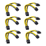 Combo X6 Cable Splitter 8 Pin A 2x 8 (6+2) Pcie Mineria Rig