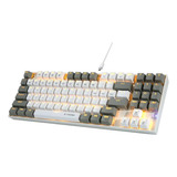 E-yooso Z-13 - Blanco/gris -qwerty - E-yooso Azul