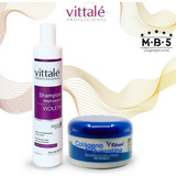 Kit 2pz Nutrición Y Mantenimiento Para Cabello Plata Vittalé