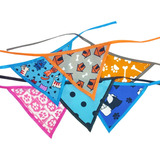 Kit 100 Bandanas Tecido Estampada Pet Shop Cão E Gato G