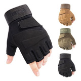 Guantes Tacticos Medio Dedo Estilo Militar Resistentes Beige