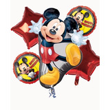 Kit De 5 Globos Metalicos Mickey Mouse