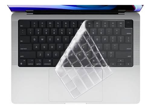 Protector Teclado Para Macbook Pro 14/16 M1 A2442 A2485 Tran