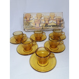 Pocillos De Cafe Bormioli Color Ambar Made In Italy.