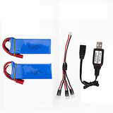 2 Baterias Lipo 7.4v 2000mah 2s Cbb