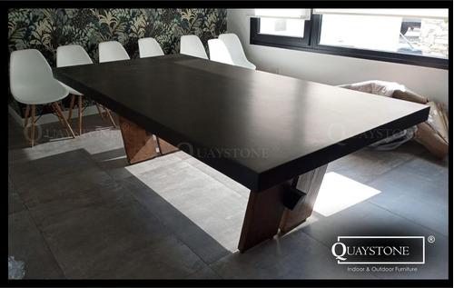 Mesa Comedor Moderna Diseño Silestone Marmol Qstn