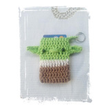 Mini Baby Yoda Crochet Llaverocolgante Portatarjetas-subedni