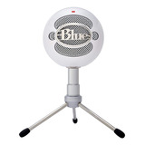 Micrófono Blue Snowball Ice Condensador Cardioide Color Blanco