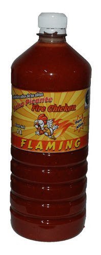 1 Litro De Salsa Para Alitas Sabor *flaming* (picor Suave)