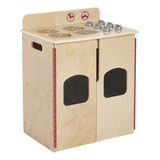 Ecr4kids Play - Estufa De Cocina, Juego De Madera, Natural