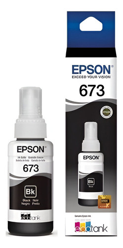 Tinta Original Epson T673 L805 L810 L1800 Negro