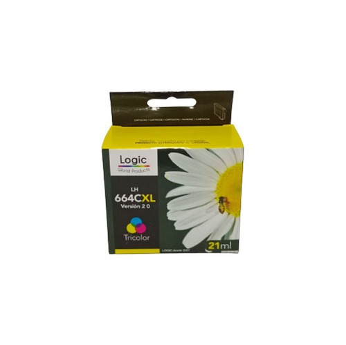 Tinta 664xl Tricolor  Logic 21ml  Jorcima