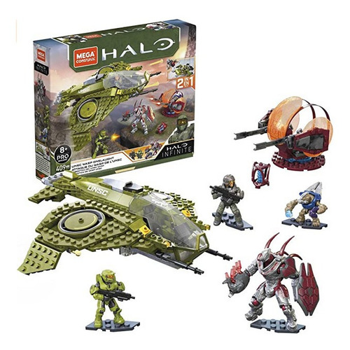 Mega Construx Halo Uncs Wasp/avispa Embestida (2en 1)