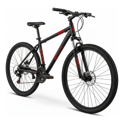 Bicicleta De Montaña Tourney Rodada 26 Freno De Disco 21 Velocidades Color Negro Rojo Bluelander | Meses sin interés